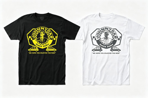 Retro taxi driver - circle, badge