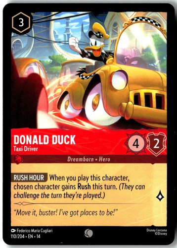 Donald duck taxi - -, driver